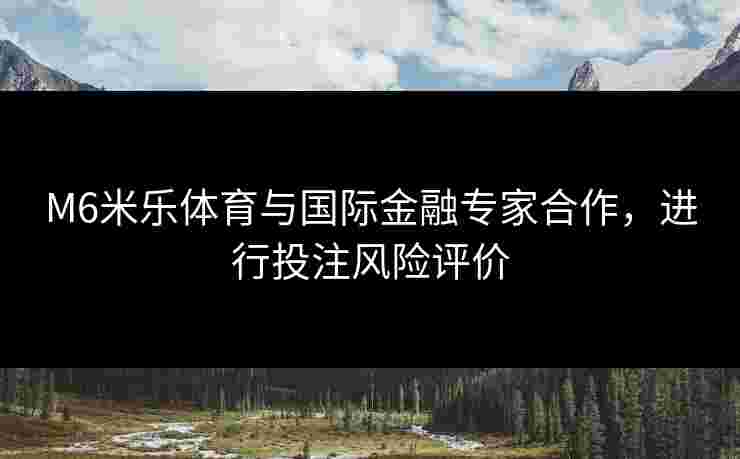 M6米乐体育与国际金融专家合作，进行投注风险评价