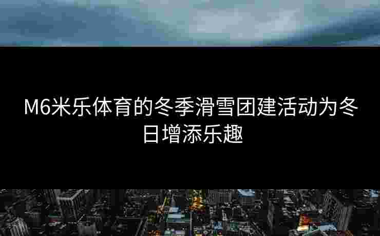 M6米乐体育的冬季滑雪团建活动为冬日增添乐趣